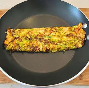 Panqueca 2 ingredientes: crocante, só abobrinha e queijo