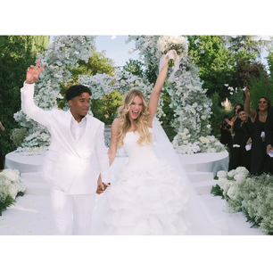 Casamento ao ar livre, vestido de noiva com volume e mais: Endrick e Gabriely revelam união religiosa e mostram fotos inéditas
