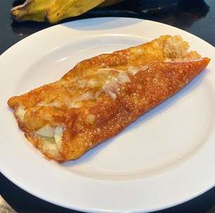 Panqueca crocante de banana: 2 ingredientes, muito sabor