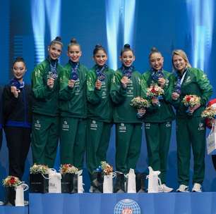 Brasileiras brilham em Milão ao som de 'Evidências' e faturam ouro inédito na ginástica rítmica