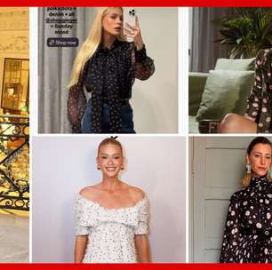 Retrô e estiloso: poá vira hit nos looks de Maisa, Marina e +