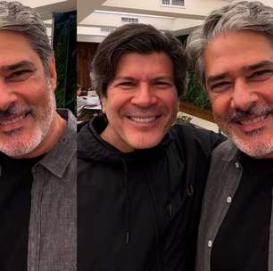 William Bonner e Paulo Ricardo se reencontram e recebem elogios da internet