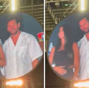 Messi aparece na 'kiss cam' do Coldplay, mas 'foge' de beijo em esposa