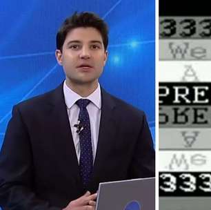 Transmissão da Record News é interrompida por mensagens misteriosas