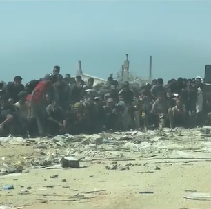 Sob disparos, multidão avança sobre caminhão com alimentos em Gaza