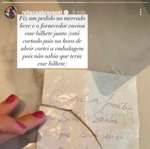 Rebeca Abravanel se emociona com bilhete inesperado citando Silvio Santos