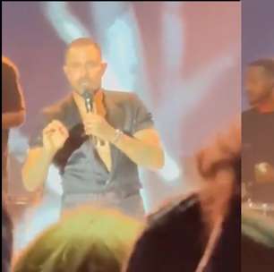 Diogo Nogueira se irrita, interrompe show e xinga torcedores do Galo após provocação