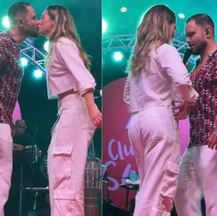 Paolla Oliveira sobe no palco e encanta durante show de Diogo Nogueira