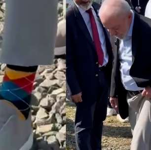 Lula ironiza Bolsonaro em evento: 'Tem gente que tem tornozeleira, eu tenho meia bonita'