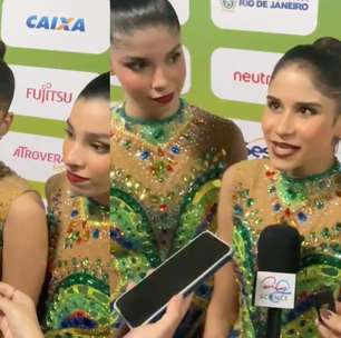 'A gente treinava com o som da torcida do Flamengo', diz atleta da ginástica rítmica após apresentação