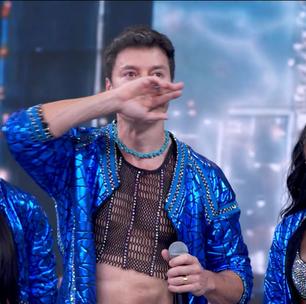 Rodrigo Faro chora de emoção com declaração da esposa no Dança dos Famosos
