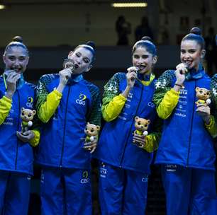 É prata! Brasil fica em segundo lugar e celebra conquista histórica no Mundial de Ginástica Rítmica