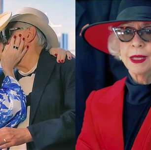 Fernanda Montenegro posta beijo com colega da velha guarda