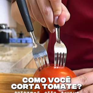 Dica de cozinha: como cortar tomate de um jeito diferente