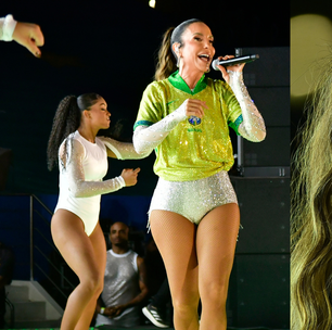 Mainha brilhou! Ivete Sangalo coloca as 'pernocas' de fora em look customizado da Seleção antes de Brasil x Chile