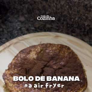 Bolo de Banana com Aveia na Air Fryer
