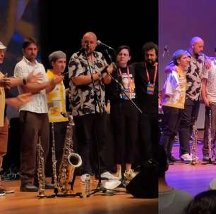 Banda de Hermeto Pascoal declama poema em homenagem ao artista após anunciar morte em show