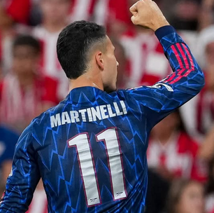 Martinelli decide e Arsenal estreia com vitória sobre o Bilbao na Champions League