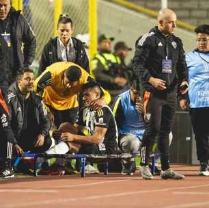 Cuello sofre lesão, deixa o campo chorando e preocupa Atlético