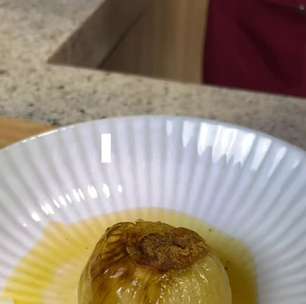 Cebola recheada na airfryer