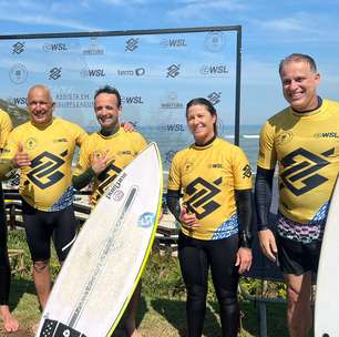 Lendas do surfe brasileiro prestigiam etapa da WSL em SC com bateria especial na Praia da Vila