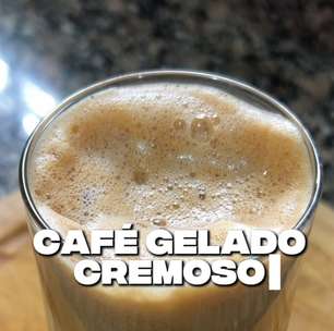 Café gelado cremoso
