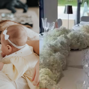 Luan Santana e Jade Magalhães batizam a filha com evento milionário; veja detalhes