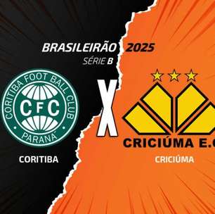 Coritiba x Criciúma: onde assistir, escalações e arbitragem