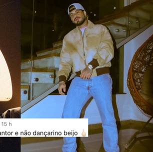 Zé Felipe manda emoji de dedo do meio para fã que criticou gingado: 'Não sou dançarino'