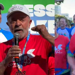 Lula participa de caminhada e ironiza Bolsonaro: 'Aqui não tem motociata'