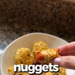 Nuggets saudáveis e caseiros