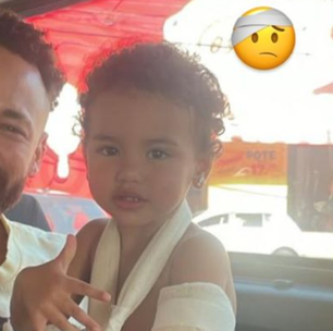 Mavie, filha de Neymar e Bruna Biancardi, é levada ao hospital após machucar braço