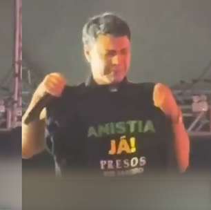 Zezé Di Camargo defende anistia aos presos do 8 de janeiro durante show: 'Anistia já'