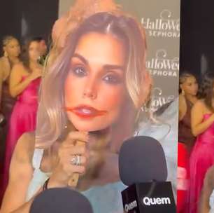 Ex-BBB usa fantasia hiper-realista de 'A Substância' para reflexão sobre envelhecimento em evento