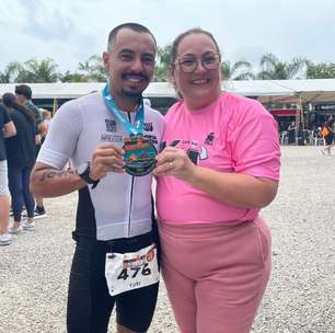 Acompanhado de toda a família, atleta viaja do Norte ao Sul e conclui Ironman 70.3 pela primeira vez