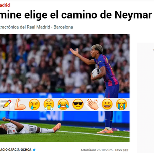 'Insiste em ser Neymar': jornal espanhol critica Yamal após derrota do Barcelona