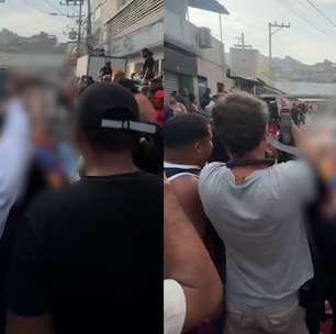 Praça da Penha amanhece com fila de corpos cobertos por lona após megaoperação no Rio de Janeiro