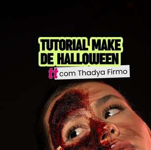 Tutorial make de Halloween com Thadya Firmo