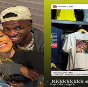 Pedido de namoro de Virginia e Vini Jr. vira camiseta e viraliza nas redes