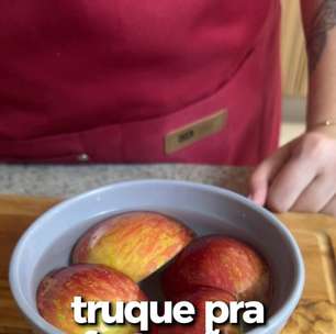 Truque para a fruta não escurecer