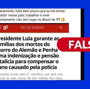 Governo federal não anunciou auxílio de R$ 600 milhões a famílias de mortos em operação no Rio