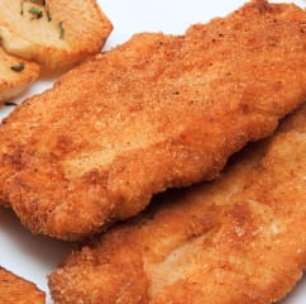 Filé de frango à milanesa sem trigo e sem fritar, sequinho
