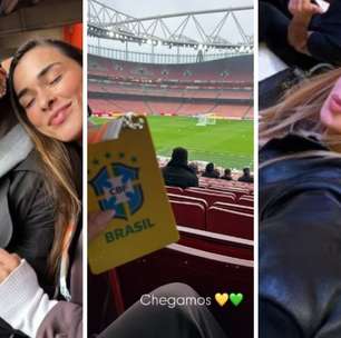 Virginia, Tainá Militão e outras mulheres de craques viajam para acompanhar jogo da Seleção