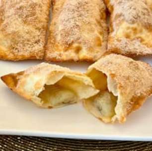 Sem fritura: pastel de banana na airfryer mais leve e gostoso