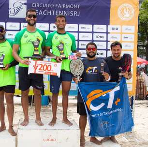 Definidos os campeões da 10ª etapa do Circuito Fairmont de Beach Tennis na Praia de Copacabana