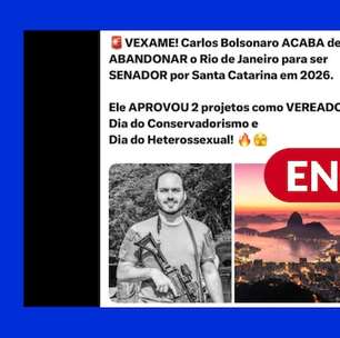 É falso que Carlos Bolsonaro tenha aprovado 'Dia do Heterossexual' como vereador do Rio