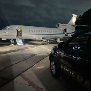 Aeronave de Daniel Vorcaro avaliada em R$ 200 milhões é apreendida pela PF; veja fotos