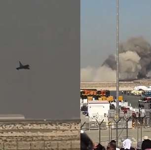 Avião de caça da Índia cai durante show aéreo em Dubai