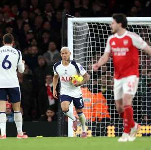 Richarlison faz gol antológico, mas Tottenham é goleado pelo Arsenal; Eze faz hat-trick