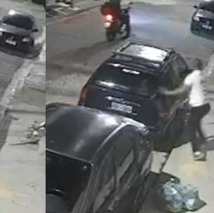 Vítima se esquiva por segundos de tiro durante tentativa de assalto em SP